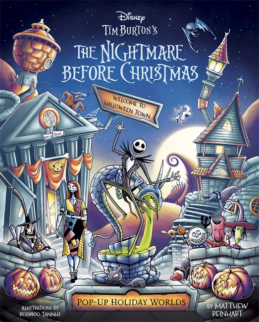 Book cover for Disney Tim Burton's The Nightmare Before Christmas - Pop-Up Holiday Worlds